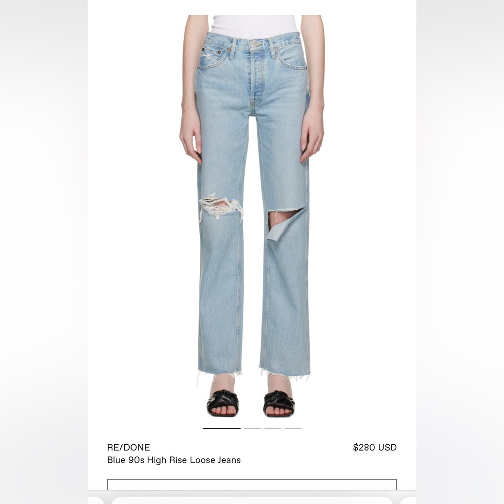 Re/Done 90s Blue Jean High Rise